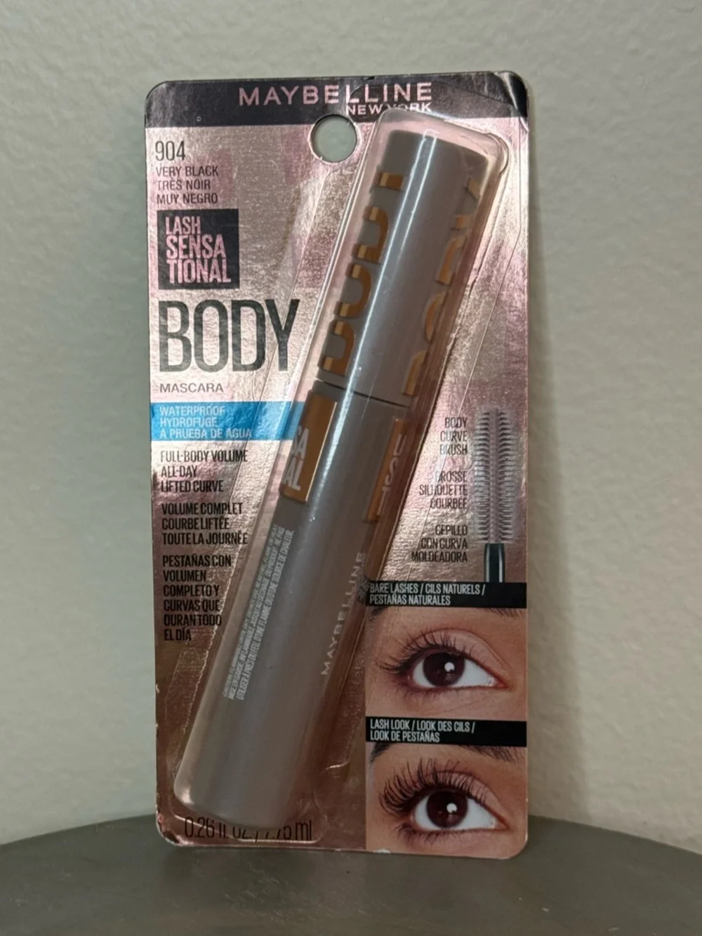Maybelline Lash Sensational Body Mascara - Very Black (Silver Tube)